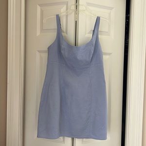 Blue linen Urban Outfitters mini dress